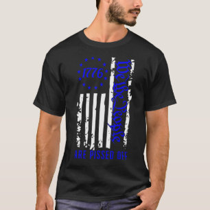We The People Are Pissed Off Blue Distressed 1776 T-Shirt