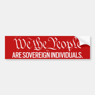 We The People Are Sovereign Stickers