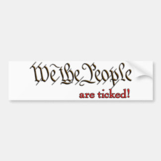 We the People... are ticked! Bumper Sticker