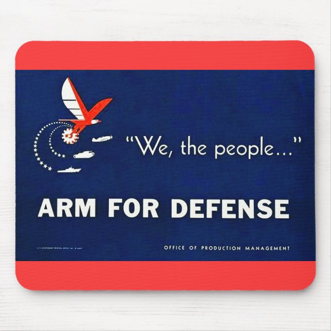 We the People Arm for Defence Mouse Mat (Front)