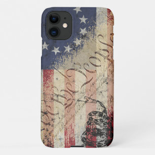 We The People Betsy Ross American Flag and Snake iPhone 11 Case