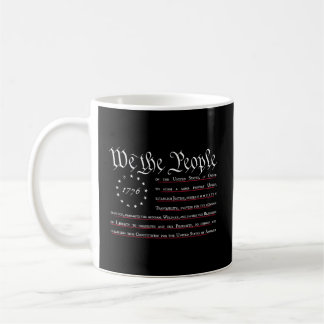 We The People Betsy Ross Flag Preamble Of The Cons Coffee Mug