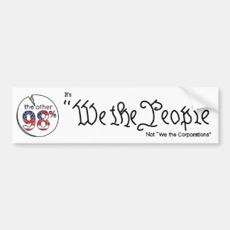 "We the People" Bumper Sticker