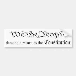 We The People Bumper Sticker