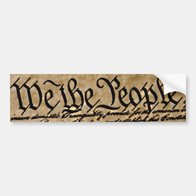 We the people bumper sticker (Front)