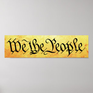 We The People Bumper Sticker Poster