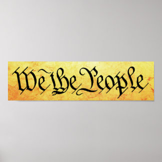 We The People Bumper Sticker Poster