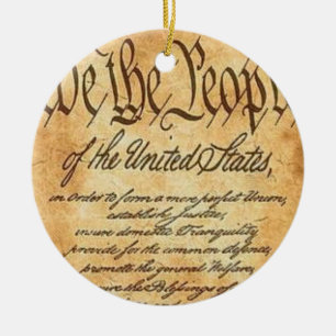 We The People Ceramic Tree Decoration