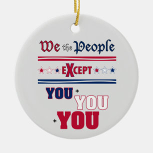 We the People   Ceramic Tree Decoration
