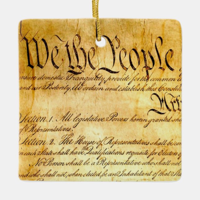 We the People - Constituion Ceramic Ornament (Front)