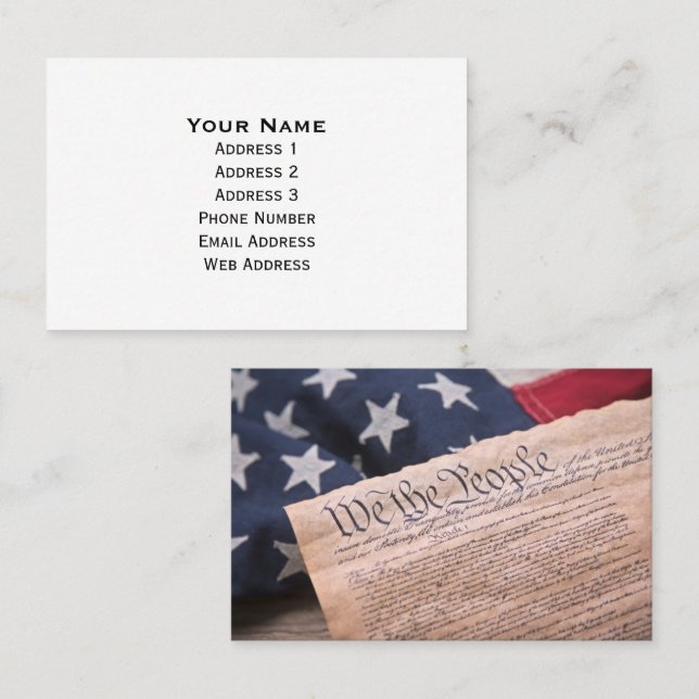 We the People Constitution Business Card (Front/Back)