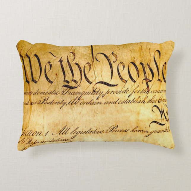 We the People - Constitution Decorative Cushion (Front)