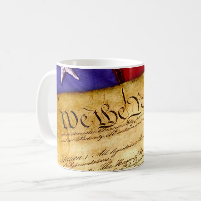 We the People Constitution of the United States Coffee Mug (Front Left)