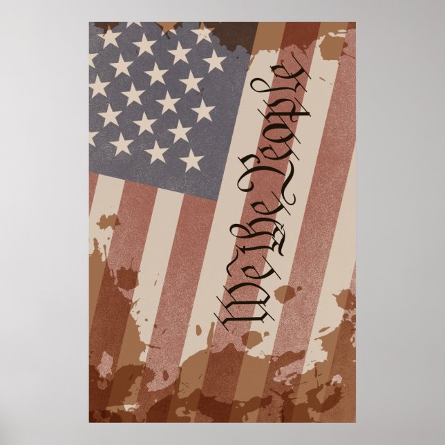 We The People Constitution of The USA Poster (Front)