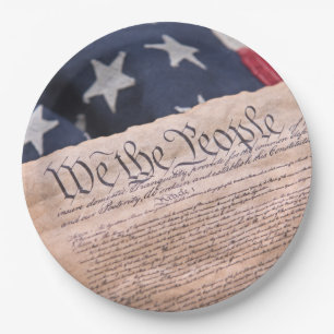 We the People Constitution Paper Plate