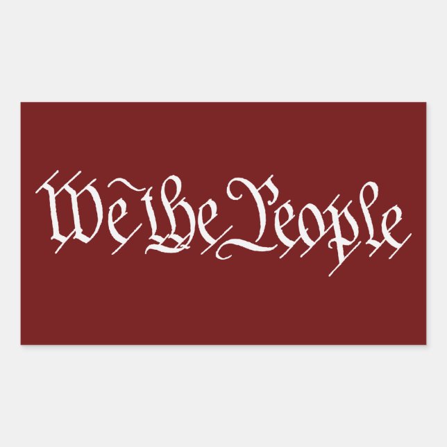 WE THE PEOPLE - CONSTITUTION - Patriotic Stickers (Front)