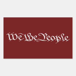 WE THE PEOPLE - CONSTITUTION - Patriotic Stickers
