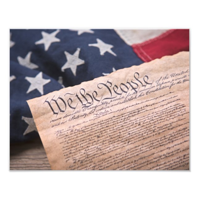 We the People Constitution Photo Print (Front)