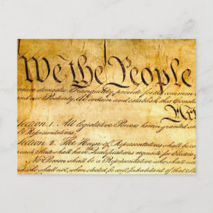 We the People - Constitution Postcard
