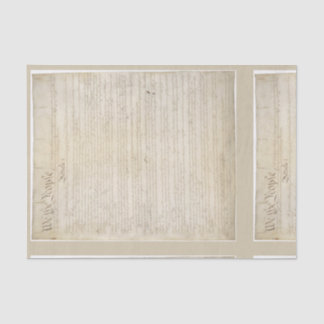 We the People Constitution Vintage Decoupage Tissue Paper