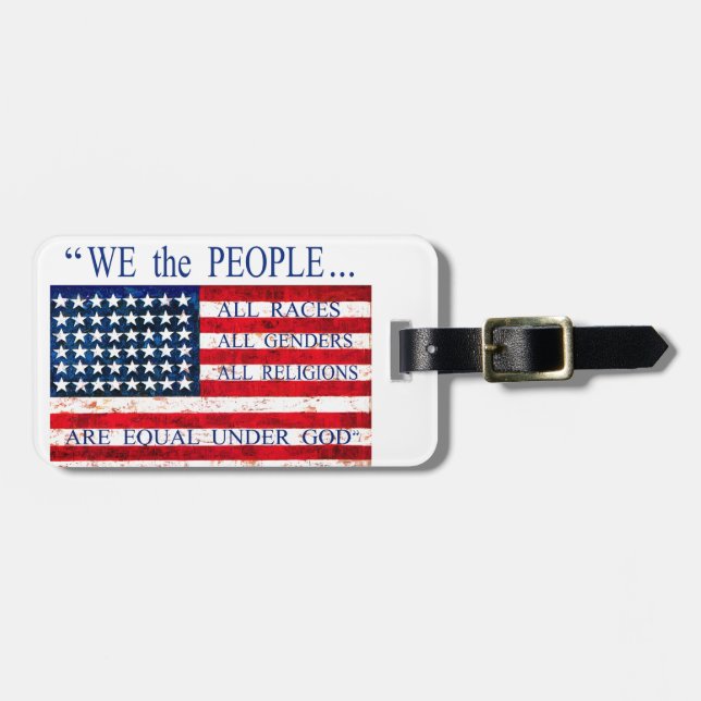 We the People - Created Equal Luggage Tag (Front Horizontal)