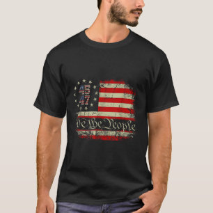 We The People Distressed Retro Flag 45 47 Trump Su T-Shirt
