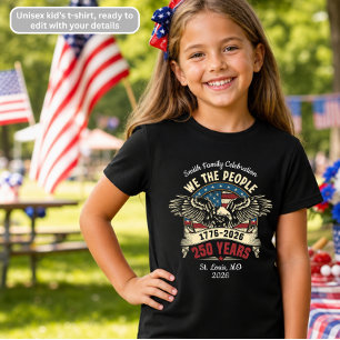 We the People Eagle Patriotic 4th of July Kids T-Shirt