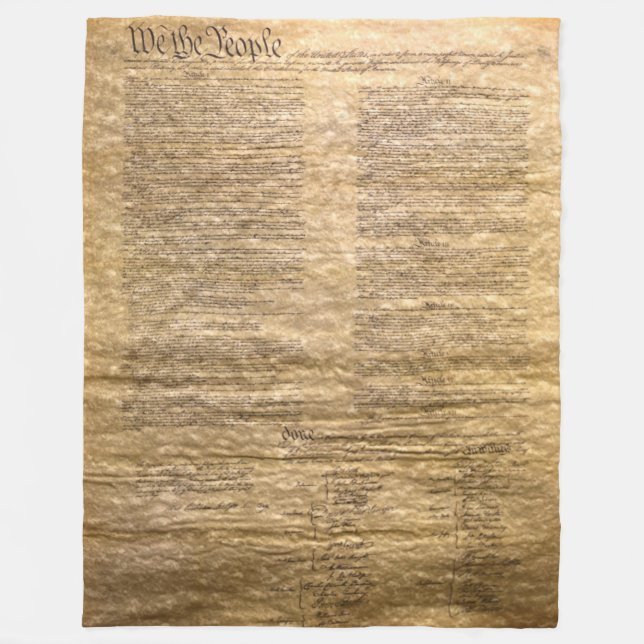 We the People Fleece Blanket (Front)