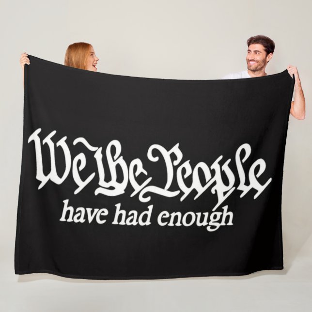 WE THE PEOPLE  FLEECE BLANKET (In Situ)