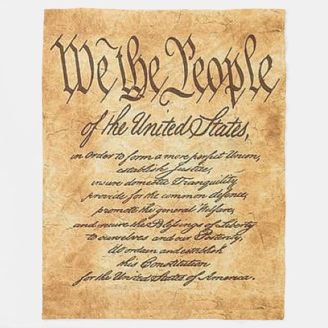 WE the PEOPLE Fleece Blanket (Front)