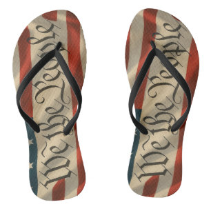 We the People Flip Flops
