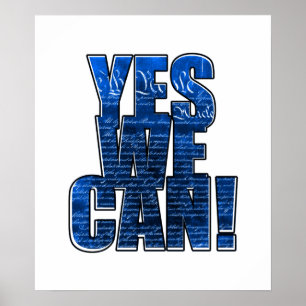 We The People for Obama! Poster