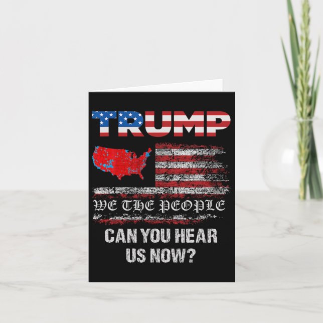 We The People Have Spoken Map Of 2024 Election Res Card (Front)