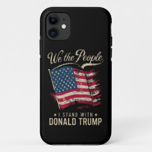 We The People I Stand With Donald Trump Vintage iPhone 11 Case