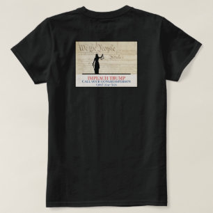We the People Impeach Trump Congress Lady Justice T-Shirt