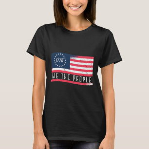We The People Independence Day 4th Of July Flag T-Shirt
