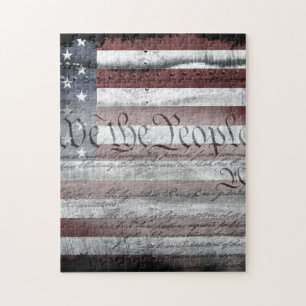We the People Industrial Flag Puzzle