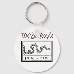 We the People... Join or Die Key Ring