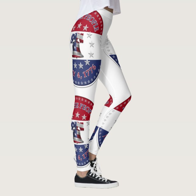 We The People, July 4 1776, Liberty Bell Leggings (Right)