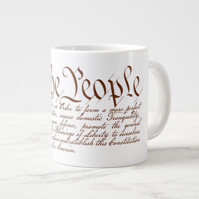 We the People Large Coffee Mug (Front Right)