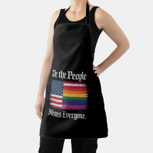 We The People Means Everyone Usa Lgbt Equality  Apron