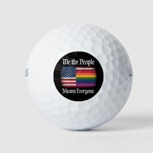 We The People Means Everyone Usa Lgbt Equality Golf Balls