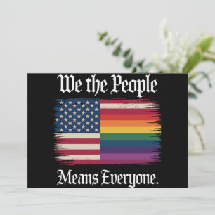 We The People Means Everyone Usa Lgbt Equality  Invitation