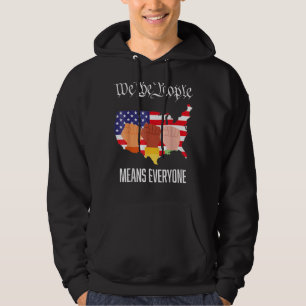 We The People Means Everyone Vintage Lgbt Gay Prid Hoodie