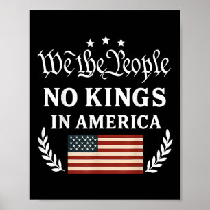 We The People No Kings In America Democracy Protes Poster