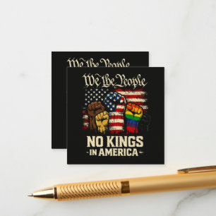 We The People No Kings In America Enclosure Card