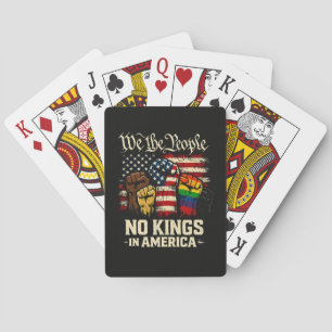 We The People No Kings In America Playing Cards