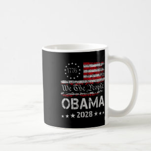 We The People Obama President 2028 Vintage Us Flag Coffee Mug
