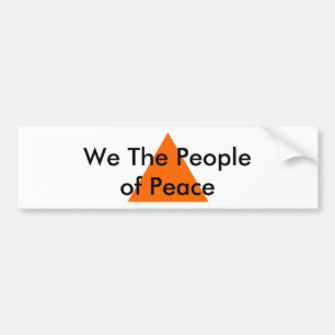 We The People of Peace The MUSEUM Zazzle Gifts Bumper Sticker