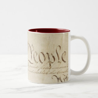 We The People Parchment Two-Tone Coffee Mug